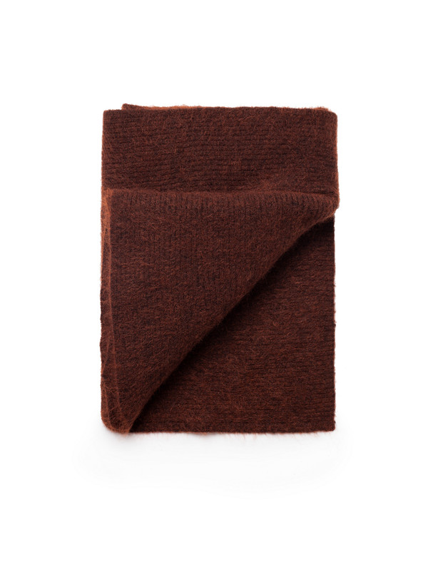 Acne Studios Womens Vilia Mohair Scarf Rust Brown Acne Studios Womens Vilia Mohair Scarf Rust Brown