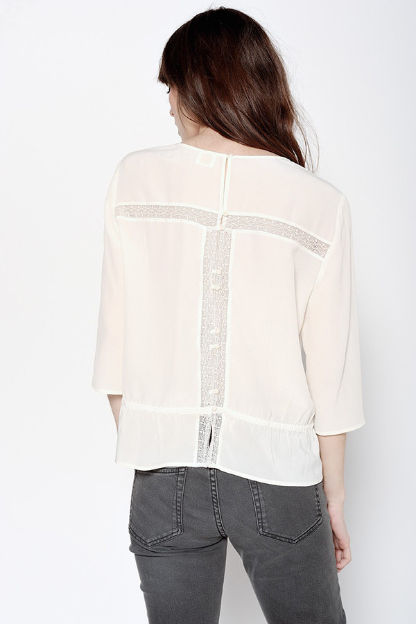 Des Petits Hauts GUPI ECRU SHIRT Des Petits Hauts GUPI ECRU SHIRT