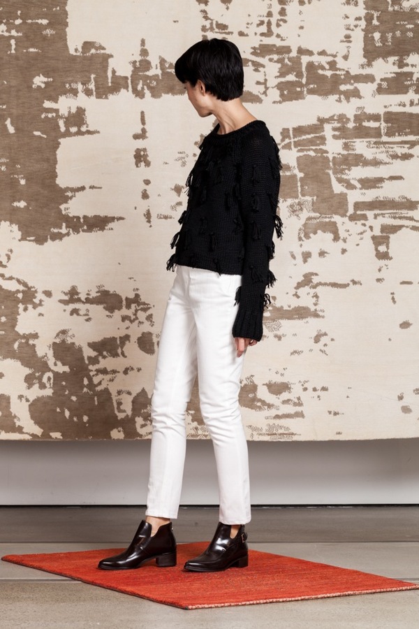 Apiece Apart Highwaist Matchstick Trouser - white Apiece Apart Highwaist Matchstick Trouser - white