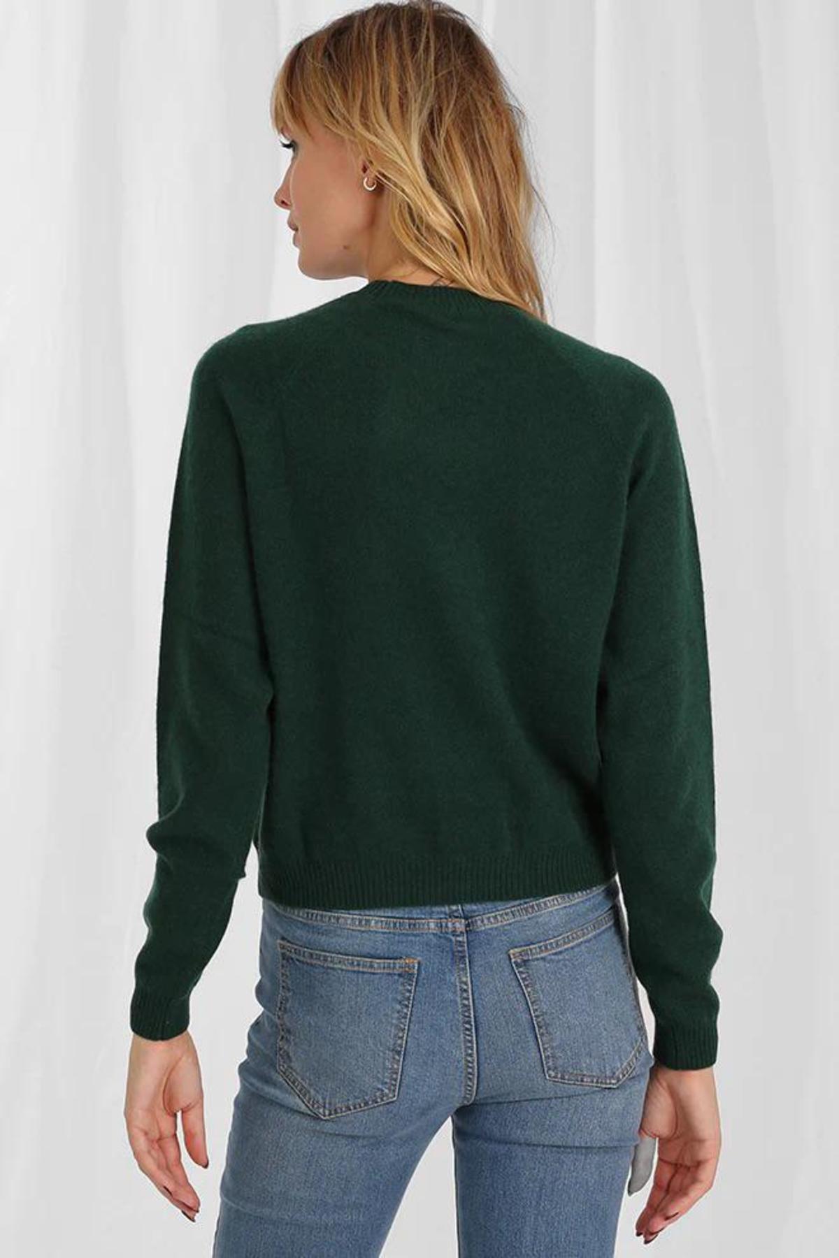 Minnie Rose Cashmere Studded Crew