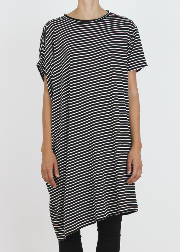 Unisex complexgeometries ebb tunic | b&w stripe Unisex complexgeometries ebb tunic | b&w stripe