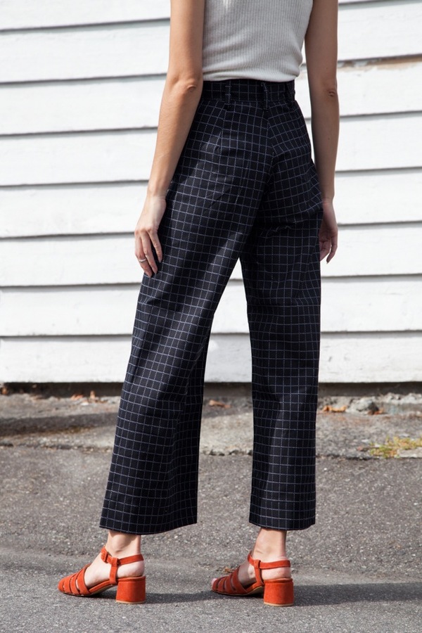 Jesse Kamm Sailor Pant | black windowpane Jesse Kamm Sailor Pant | black windowpane