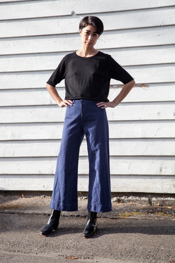Jesse Kamm Sailor Pant | Cunningham Blue Jesse Kamm Sailor Pant | Cunningham Blue