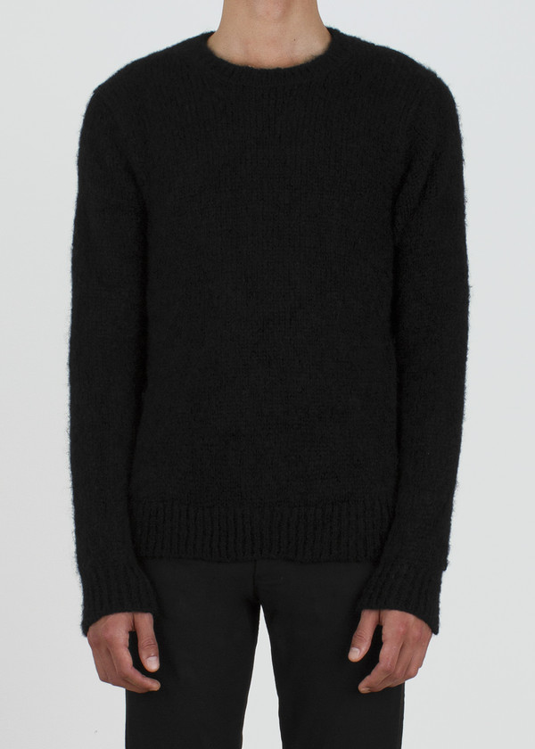 Unisex complexgeometries husk sweater | black Unisex complexgeometries husk sweater | black