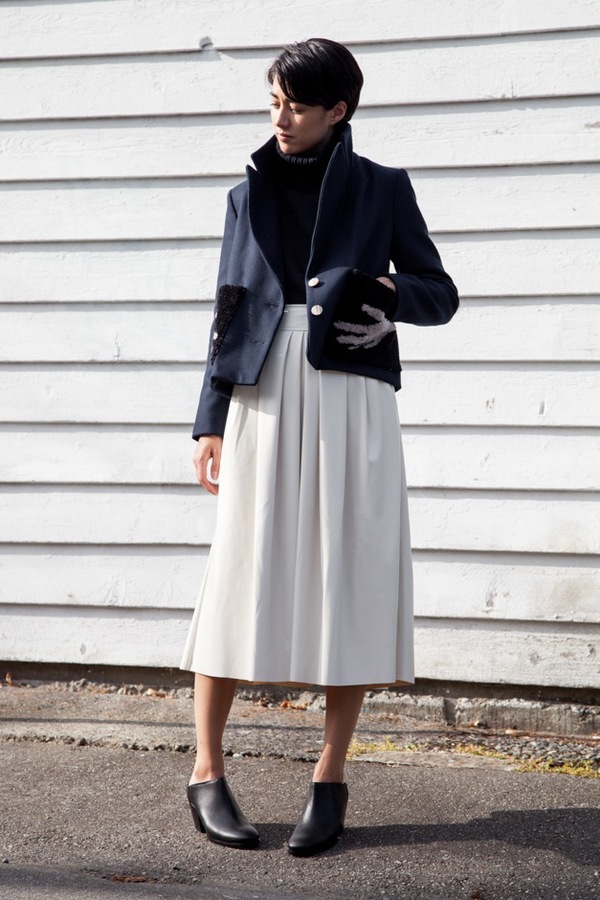 Rachel Comey Chatham Skirt | ivory leatherette Rachel Comey Chatham Skirt | ivory leatherette