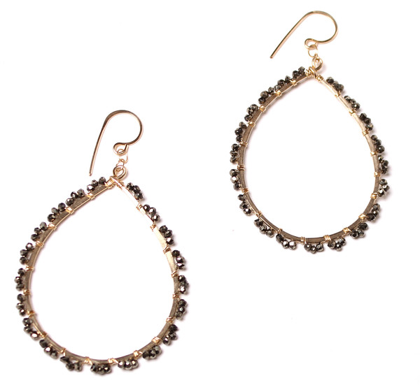 Pyrite Dot Hoops Pyrite Dot Hoops