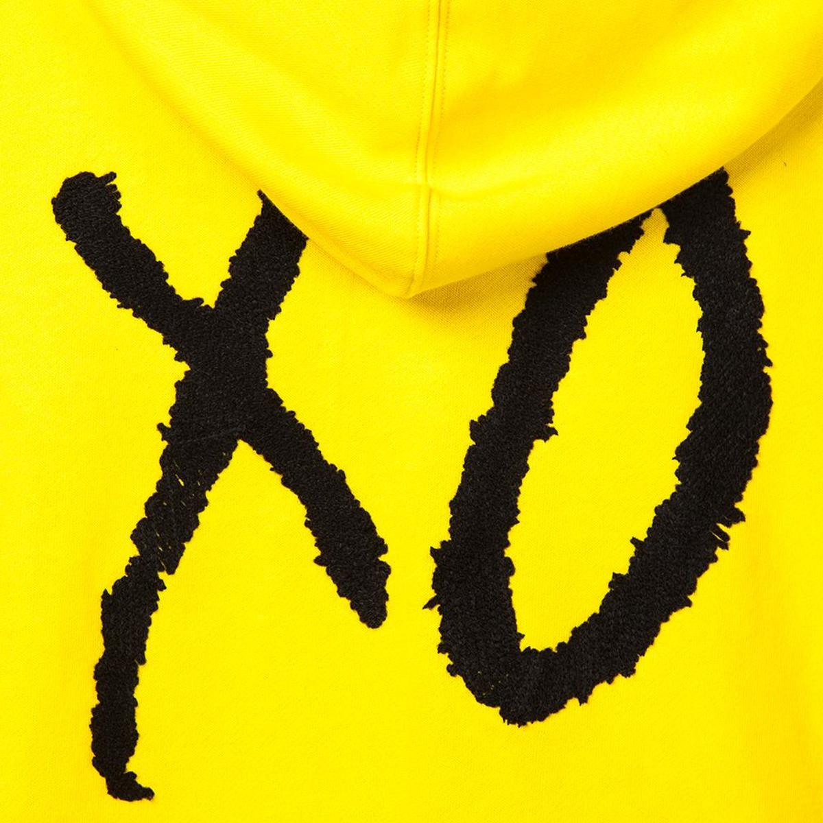 puma x xo oversized hoodie cyber yellow