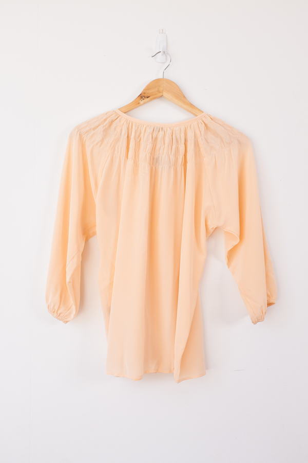 Tucker Blue Sunflower Blouse Tucker Blue Sunflower Blouse